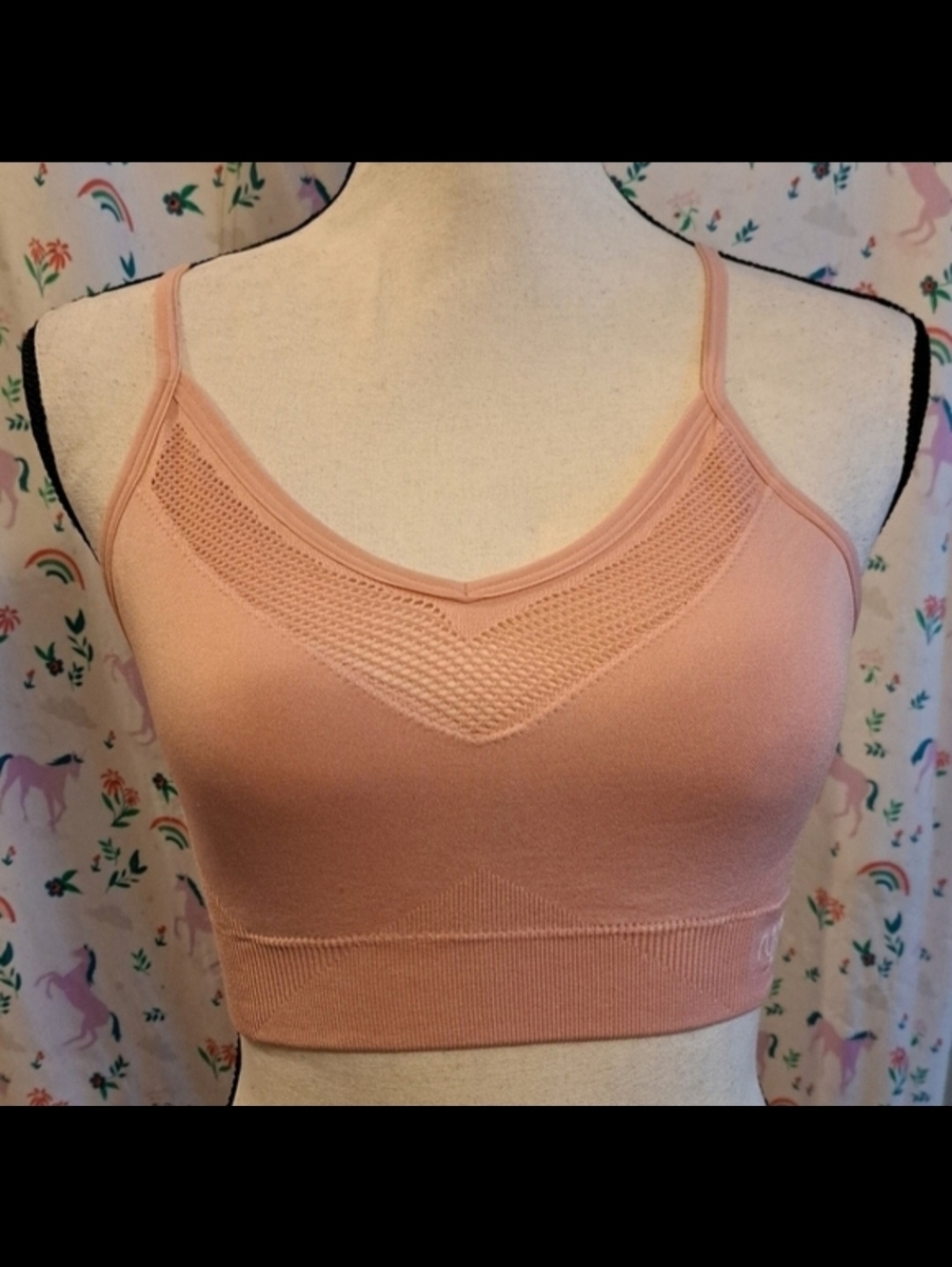 NWOT Ryka Baby Pink Casual Comfy Yoga Gym Exercise Fitness Sports Bra SZ M